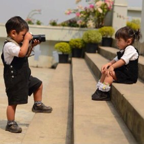 @emeke as a young photographer while @Sami