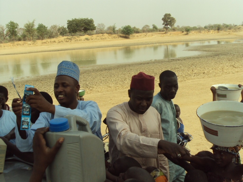 Distributing  P&G's Water Purification Packet